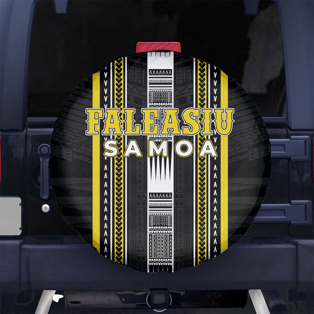 Faleasiu Samoa Spare Tire Cover Samoan Tribal Pattern LT05 No hole Yellow - Polynesian Pride