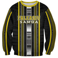 Personalised Faleasiu Samoa Sweatshirt Samoan Tribal Pattern LT05 Unisex Yellow - Polynesian Pride