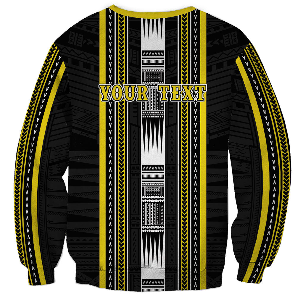 Personalised Faleasiu Samoa Sweatshirt Samoan Tribal Pattern LT05 - Polynesian Pride
