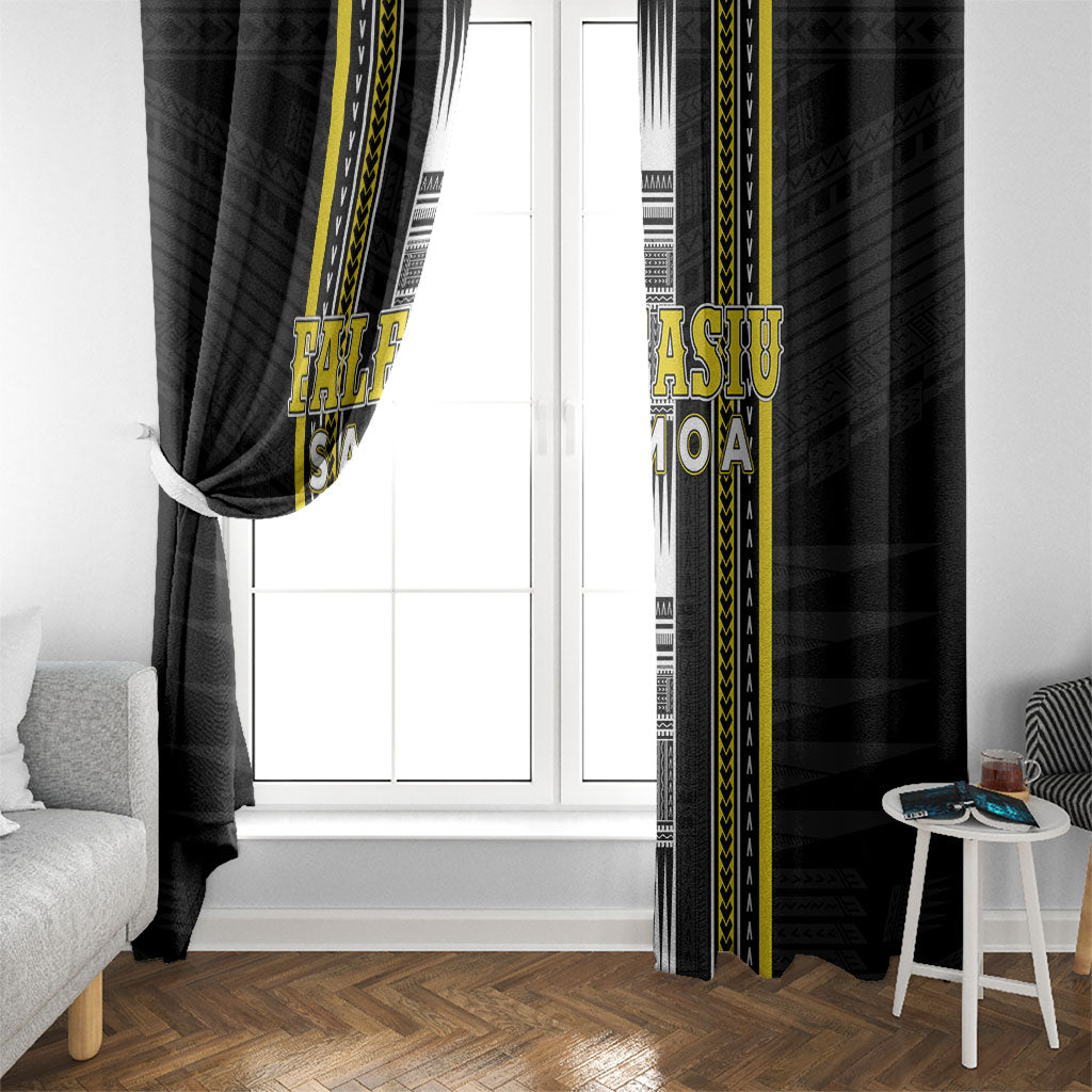 Faleasiu Samoa Window Curtain Samoan Tribal Pattern LT05 - Polynesian Pride