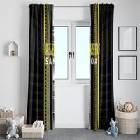 Faleasiu Samoa Window Curtain Samoan Tribal Pattern LT05 - Polynesian Pride