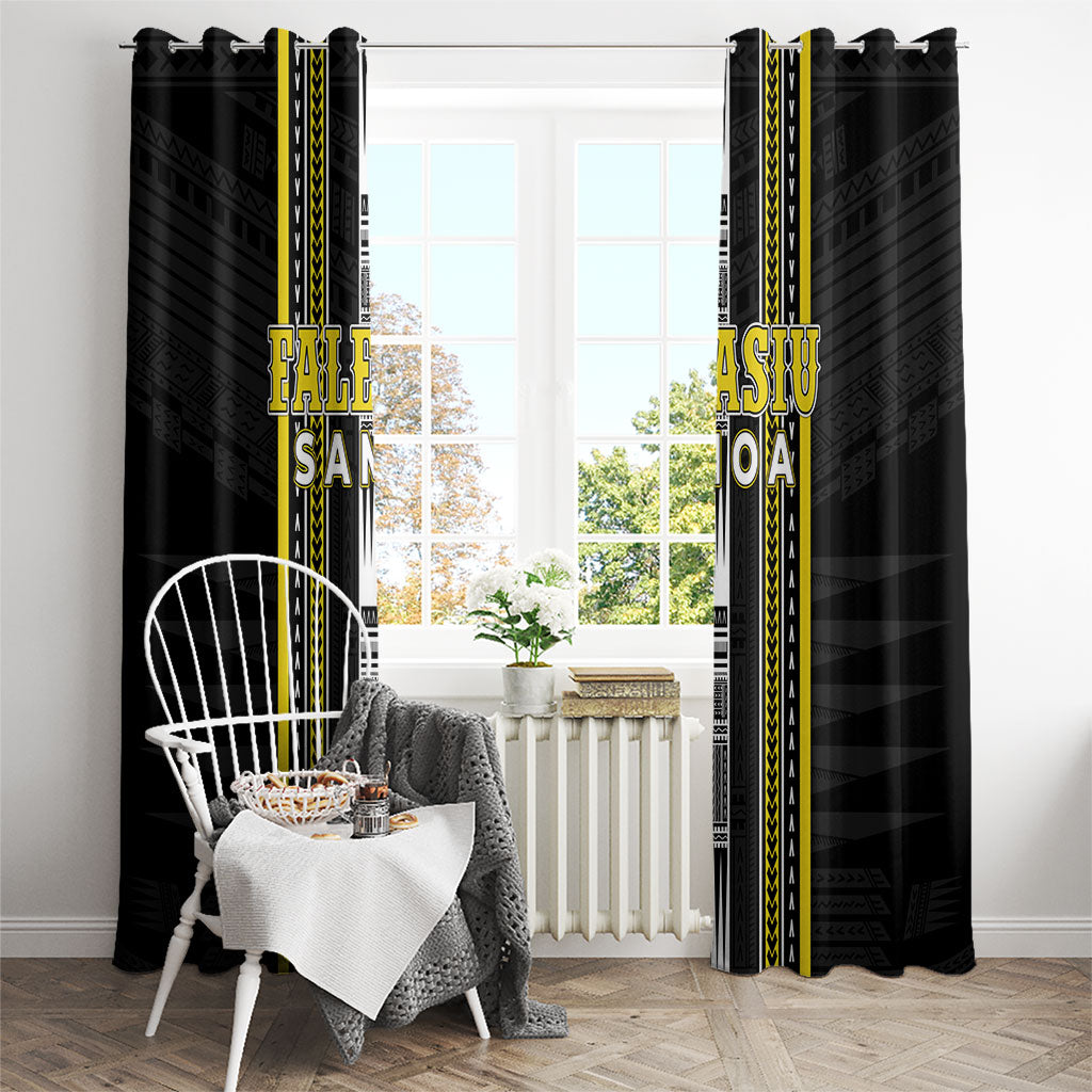 Faleasiu Samoa Window Curtain Samoan Tribal Pattern LT05 - Polynesian Pride