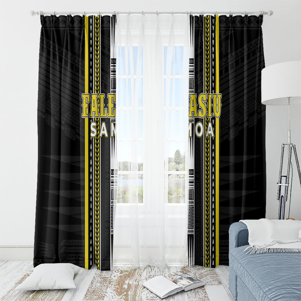 Faleasiu Samoa Window Curtain Samoan Tribal Pattern LT05 - Polynesian Pride