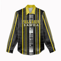 Personalised Faleasiu Samoa Women Casual Shirt Samoan Tribal Pattern LT05 - Polynesian Pride