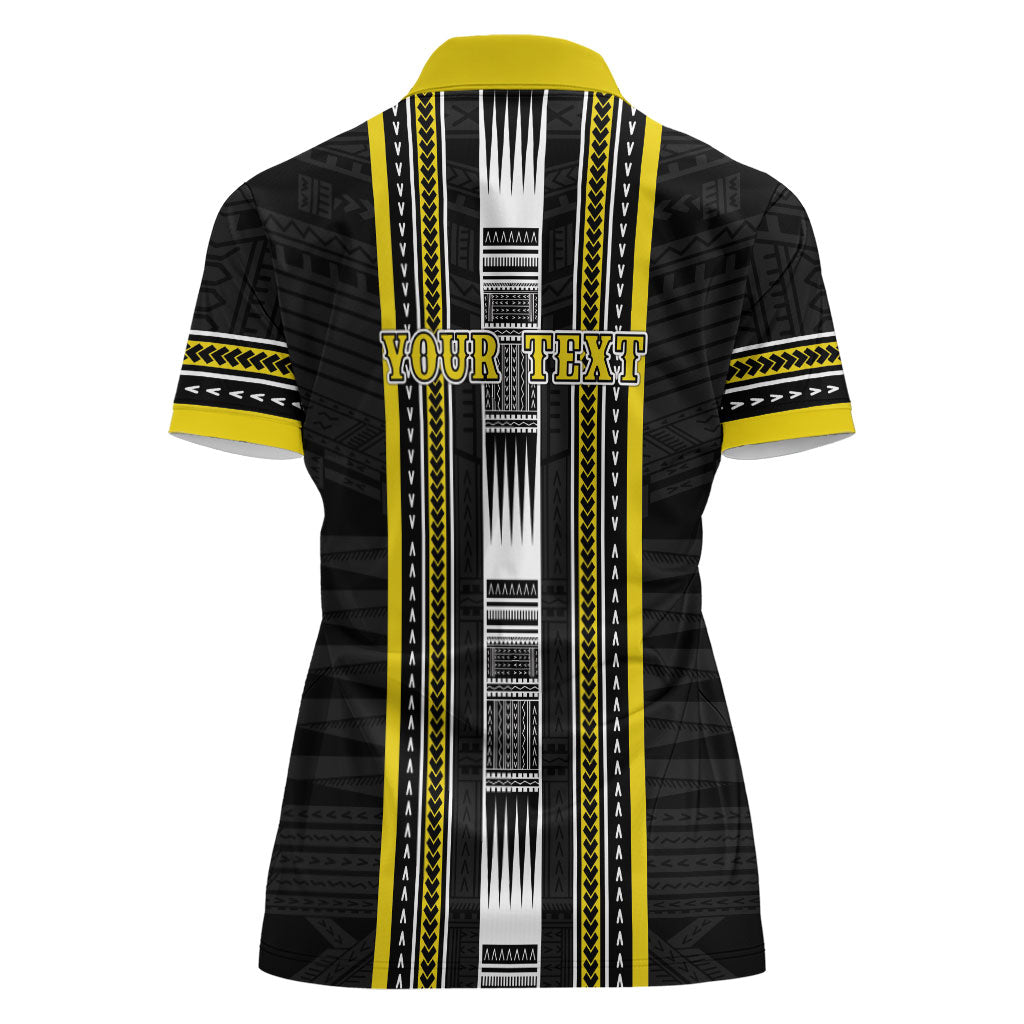 Personalised Faleasiu Samoa Women Polo Shirt Samoan Tribal Pattern LT05 - Polynesian Pride