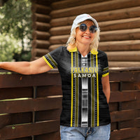 Personalised Faleasiu Samoa Women Polo Shirt Samoan Tribal Pattern LT05 - Polynesian Pride