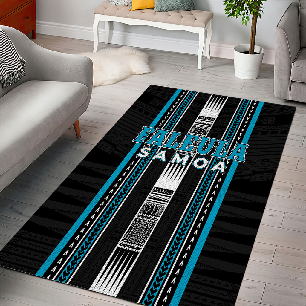 Faleula Samoa Area Rug Samoan Tribal Pattern LT05 - Polynesian Pride