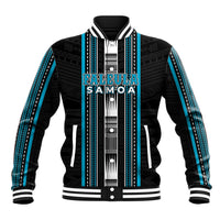 Personalised Faleula Samoa Baseball Jacket Samoan Tribal Pattern LT05 Unisex Blue - Polynesian Pride