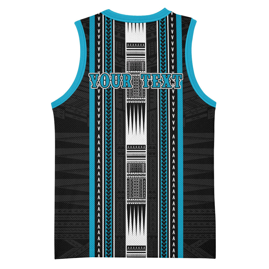 Personalised Faleula Samoa Basketball Jersey Samoan Tribal Pattern