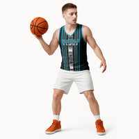 Personalised Faleula Samoa Basketball Jersey Samoan Tribal Pattern