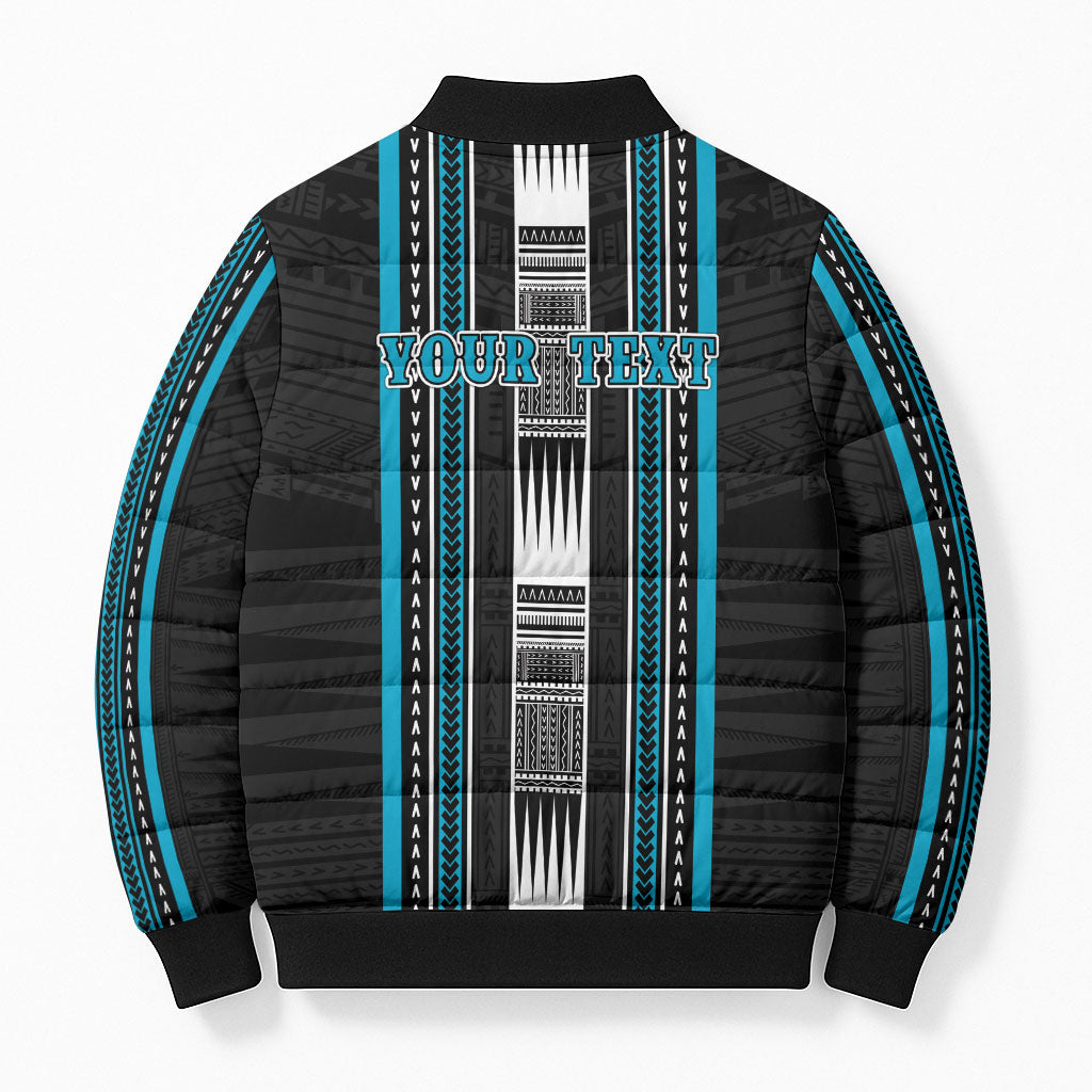 Personalised Faleula Samoa Bomber Puffer Jacket Samoan Tribal Pattern LT05 - Polynesian Pride