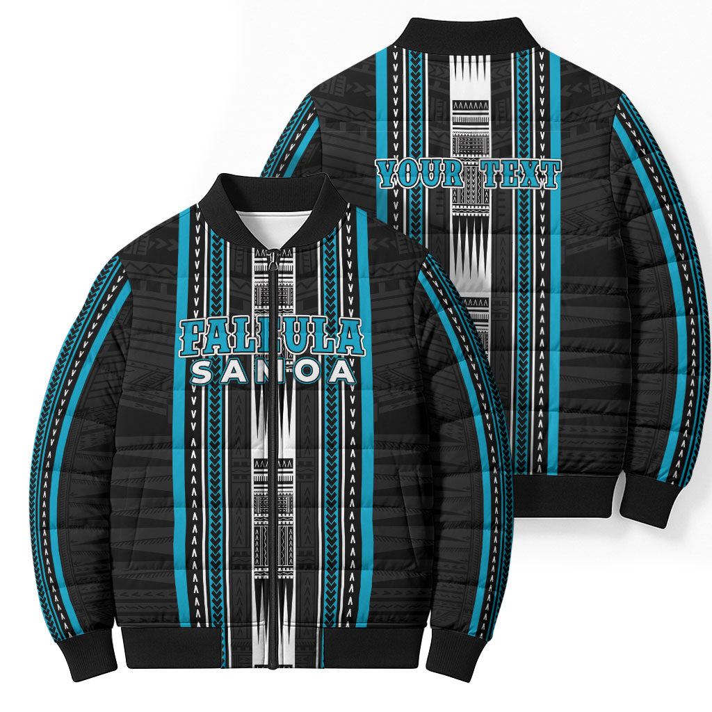 Personalised Faleula Samoa Bomber Puffer Jacket Samoan Tribal Pattern LT05 - Polynesian Pride