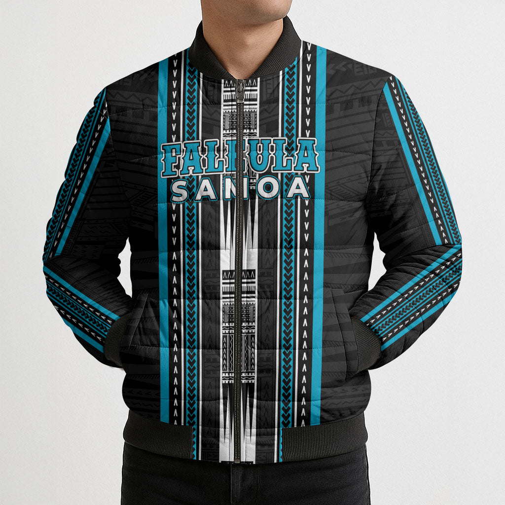 Personalised Faleula Samoa Bomber Puffer Jacket Samoan Tribal Pattern LT05 - Polynesian Pride