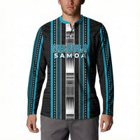 Personalised Faleula Samoa Button Sweatshirt Samoan Tribal Pattern LT05 - Polynesian Pride