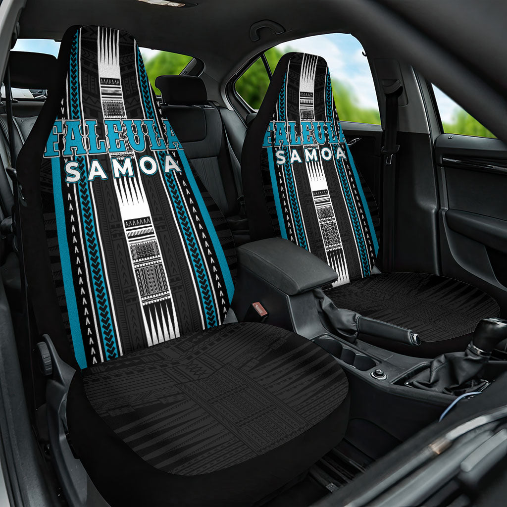 Faleula Samoa Car Seat Cover Samoan Tribal Pattern LT05 One Size Blue - Polynesian Pride