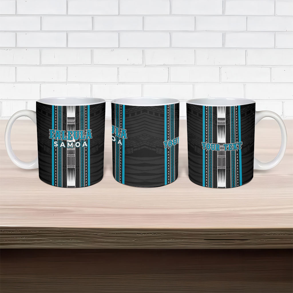 Personalised Faleula Samoa Ceramic Mug Samoan Tribal Pattern LT05 - Polynesian Pride