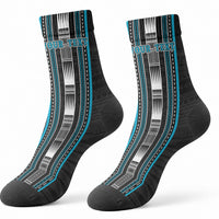 Personalised Faleula Samoa Crew Socks Samoan Tribal Pattern LT05 - Polynesian Pride
