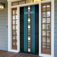 Personalised Faleula Samoa Door Cover Samoan Tribal Pattern LT05 - Polynesian Pride