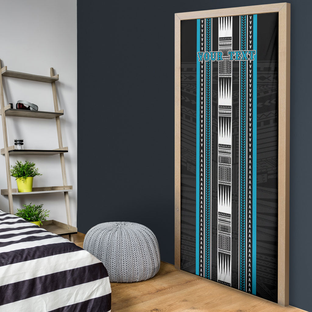 Personalised Faleula Samoa Door Cover Samoan Tribal Pattern LT05 - Polynesian Pride