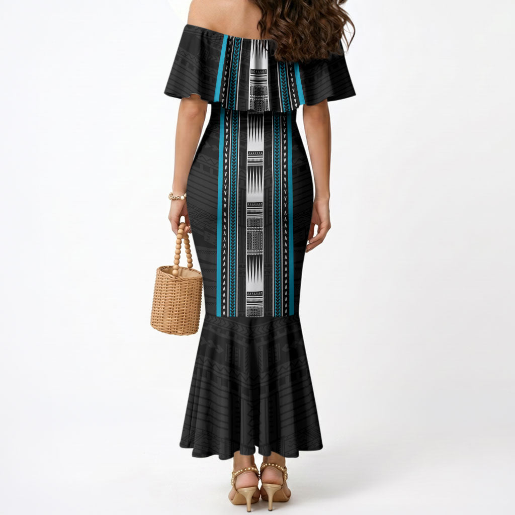 Personalised Faleula Samoa Mermaid Dress Samoan Tribal Pattern LT05 - Polynesian Pride