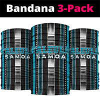 Faleula Samoa Neck Gaiter Samoan Tribal Pattern LT05 package One Size: 25*50cm Blue - Polynesian Pride
