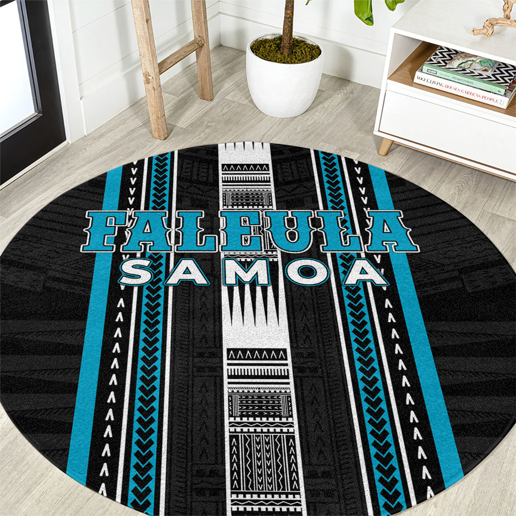 Faleula Samoa Round Carpet Samoan Tribal Pattern