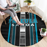 Faleula Samoa Round Carpet Samoan Tribal Pattern