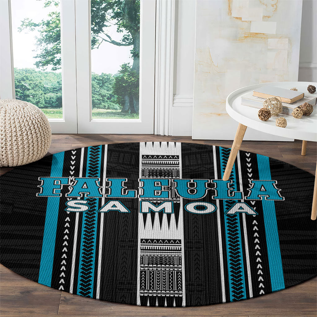 Faleula Samoa Round Carpet Samoan Tribal Pattern