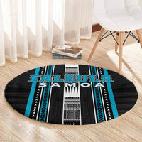 Faleula Samoa Round Carpet Samoan Tribal Pattern