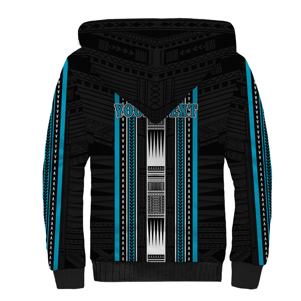 Personalised Faleula Samoa Sherpa Hoodie Samoan Tribal Pattern LT05 - Polynesian Pride
