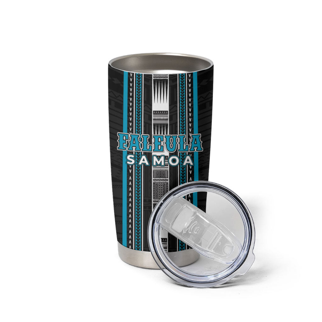 Personalised Faleula Samoa Tumbler Cup Samoan Tribal Pattern