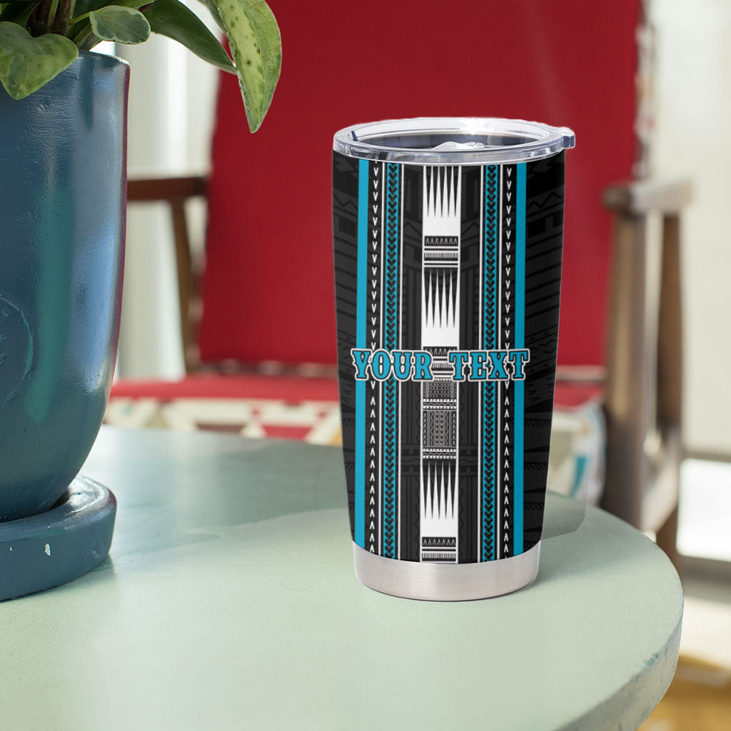 Personalised Faleula Samoa Tumbler Cup Samoan Tribal Pattern