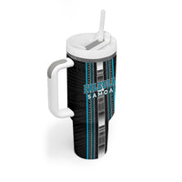 Personalised Faleula Samoa Tumbler With Handle Samoan Tribal Pattern LT05 - Polynesian Pride
