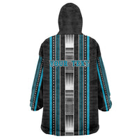 Personalised Faleula Samoa Wearable Blanket Hoodie Samoan Tribal Pattern