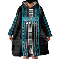 Personalised Faleula Samoa Wearable Blanket Hoodie Samoan Tribal Pattern