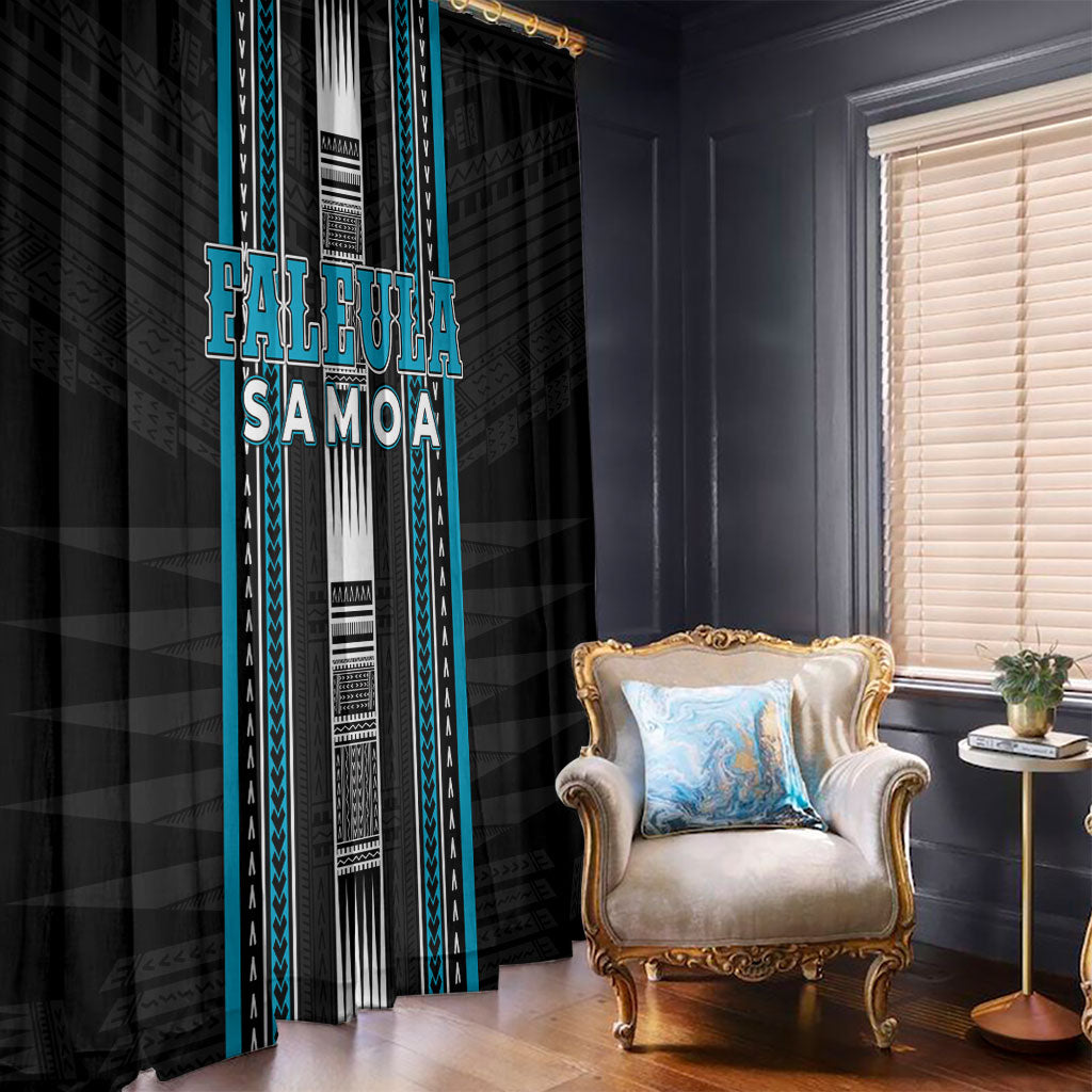 Faleula Samoa Window Curtain Samoan Tribal Pattern LT05 - Polynesian Pride