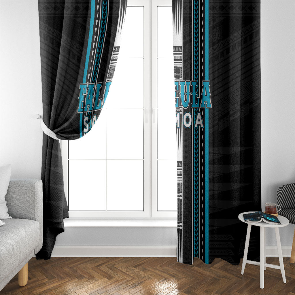 Faleula Samoa Window Curtain Samoan Tribal Pattern LT05 - Polynesian Pride