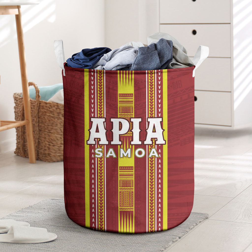 Apia Samoa Laundry Basket Samoan Tribal Pattern