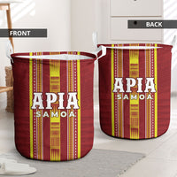 Apia Samoa Laundry Basket Samoan Tribal Pattern