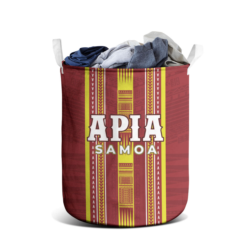 Apia Samoa Laundry Basket Samoan Tribal Pattern