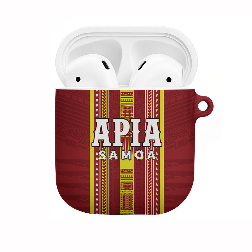 Apia Samoa AirPods Case Samoan Tribal Pattern LT05 Red - Polynesian Pride