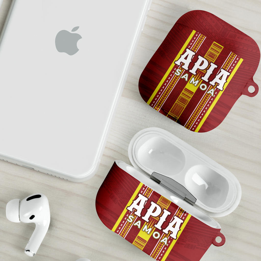 Apia Samoa AirPods Case Samoan Tribal Pattern LT05 - Polynesian Pride