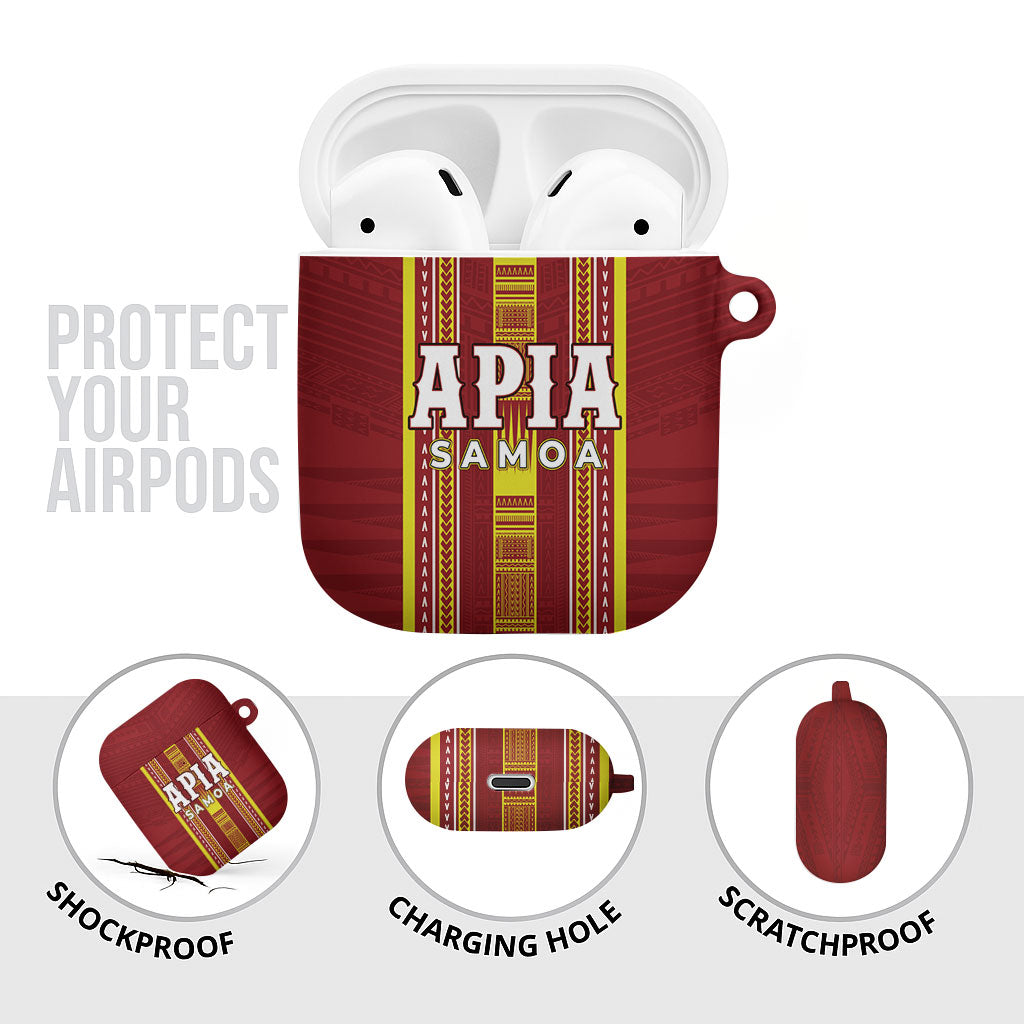 Apia Samoa AirPods Case Samoan Tribal Pattern LT05 - Polynesian Pride