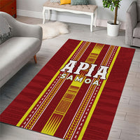 Apia Samoa Area Rug Samoan Tribal Pattern LT05 - Polynesian Pride