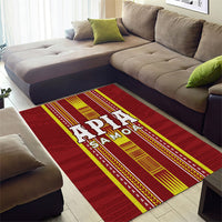 Apia Samoa Area Rug Samoan Tribal Pattern LT05 - Polynesian Pride