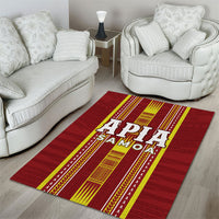 Apia Samoa Area Rug Samoan Tribal Pattern LT05 - Polynesian Pride
