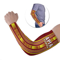 Personalised Apia Samoa Arm Sleeves Samoan Tribal Pattern LT05 Set of 2 Red - Polynesian Pride