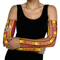 Personalised Apia Samoa Arm Sleeves Samoan Tribal Pattern LT05 - Polynesian Pride