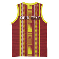 Personalised Apia Samoa Basketball Jersey Samoan Tribal Pattern LT05 - Polynesian Pride