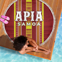 Apia Samoa Beach Blanket Samoan Tribal Pattern LT05 - Polynesian Pride